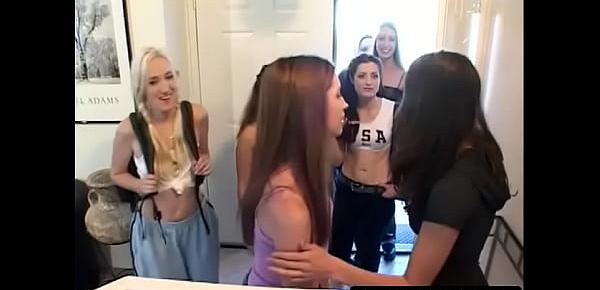  This is the kind of horny lesbian sex party that all guys fantasize about